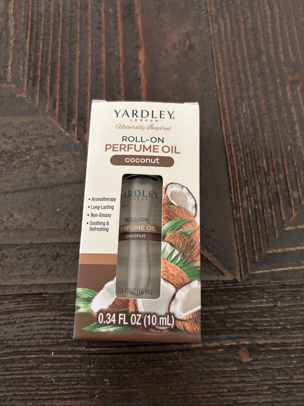 Yardley London Coconut Roll-On Perfume Oil — Brown/White